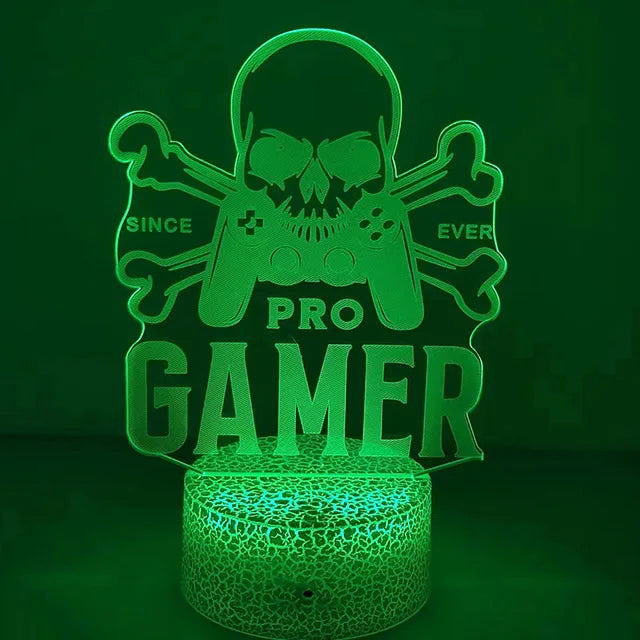 3D LED Gaming Nightlight & Headphone Lamp - PlusGamer