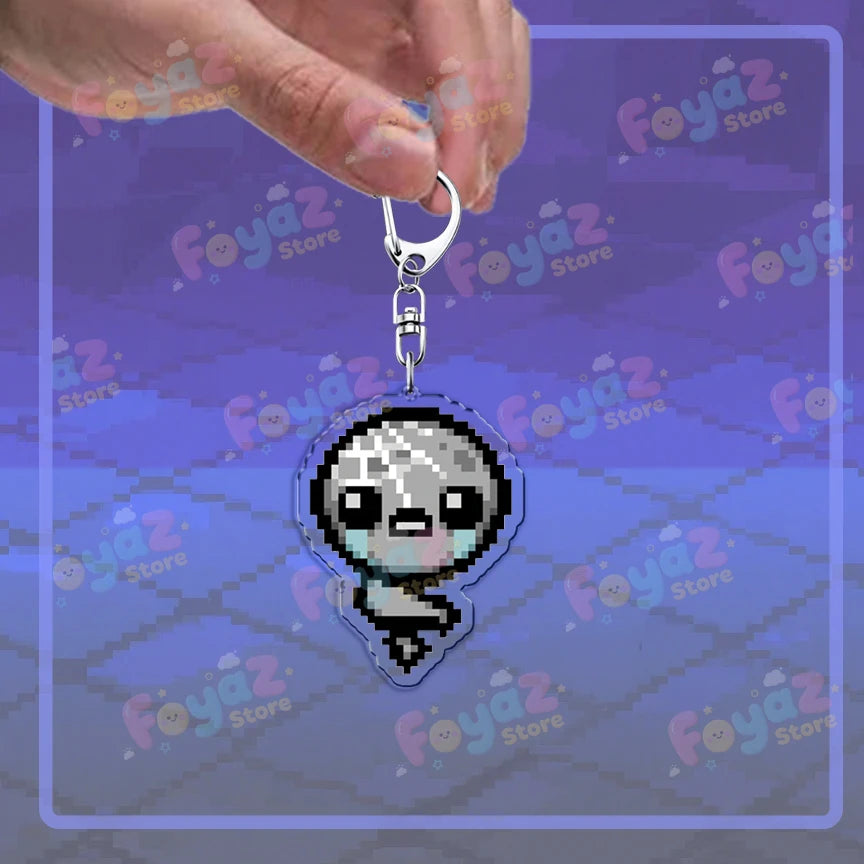 Isaac Pixel Art Keychain - PlusGamer