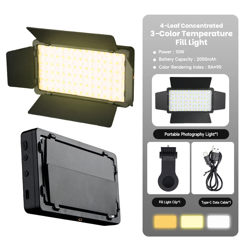 RGB LED Video Panel Light 29 FX Rechargeable - PlusGamer