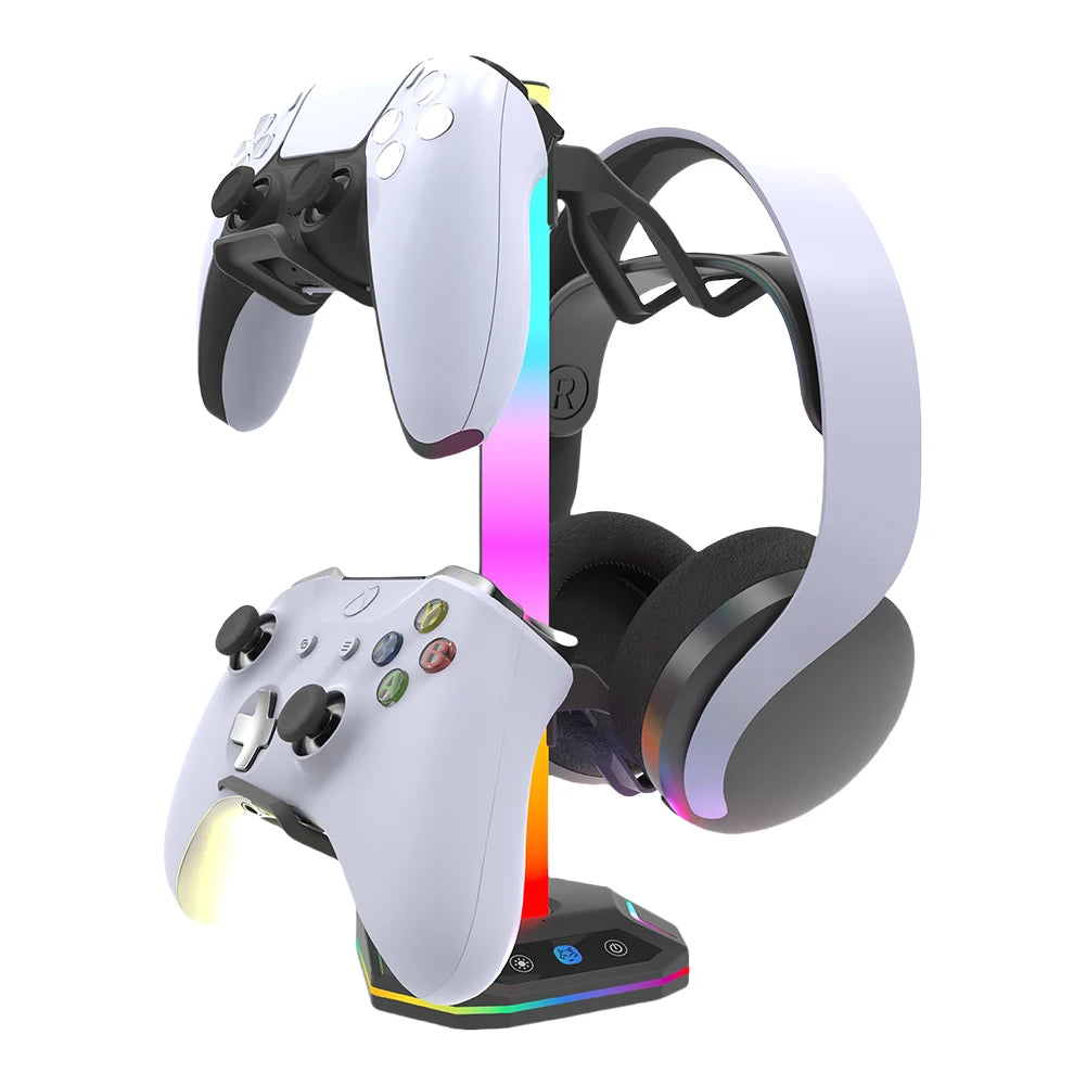 RGB Controller & Headset Stand - PlusGamer