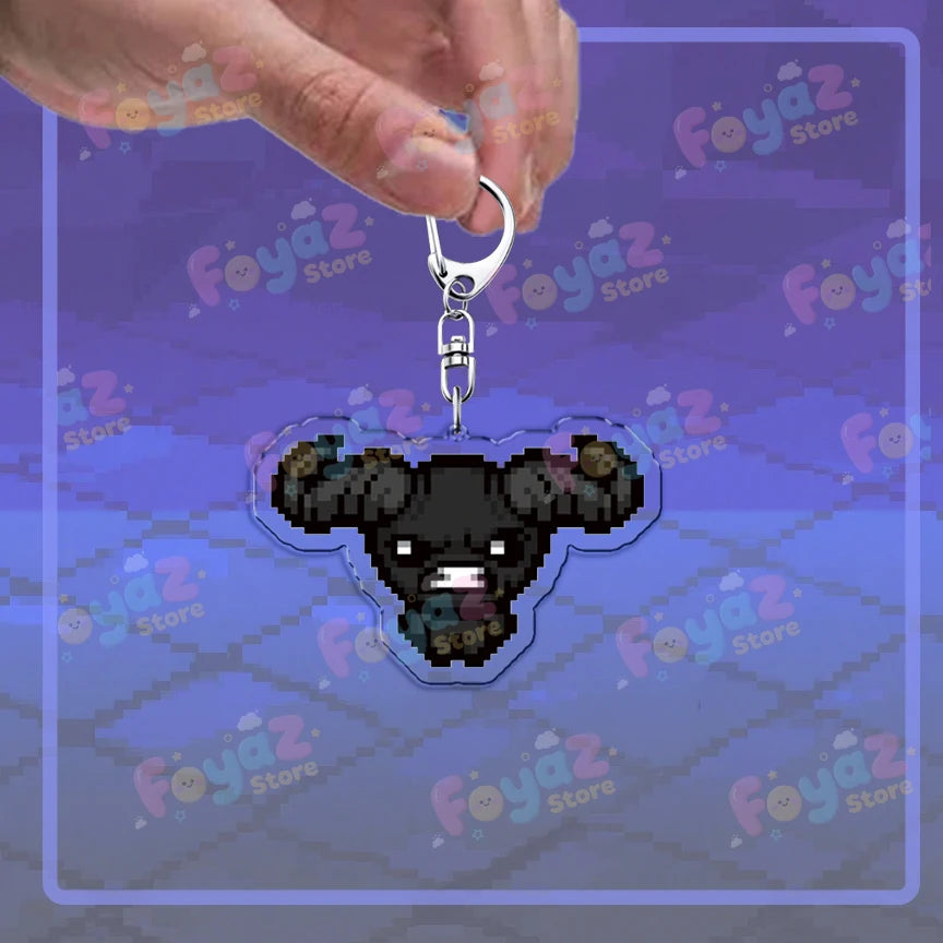 Isaac Pixel Art Keychain - PlusGamer