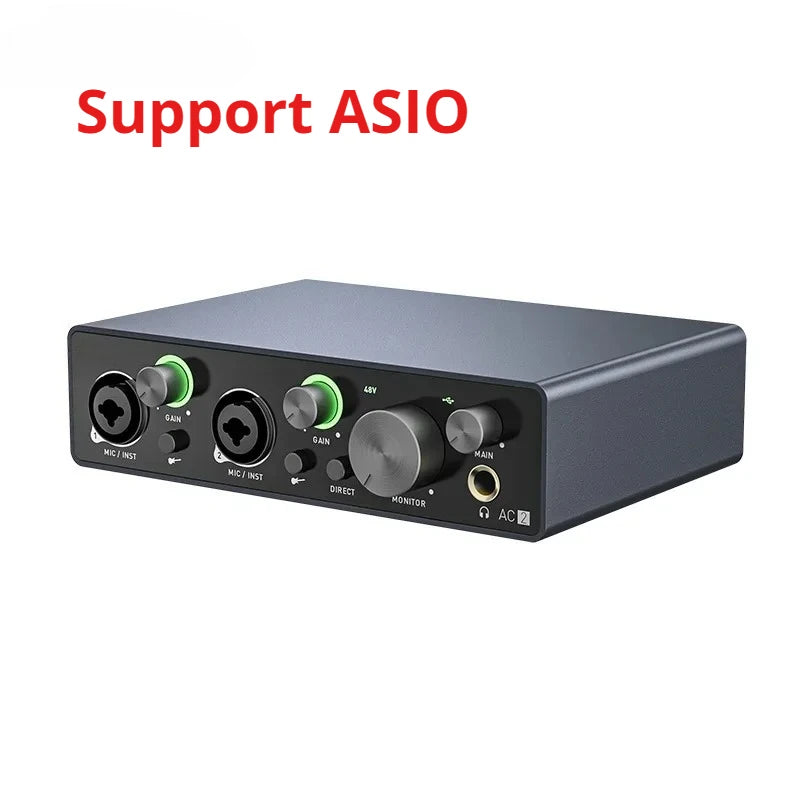 2-Channel USB External Audio Interface Sound Card - PlusGamer