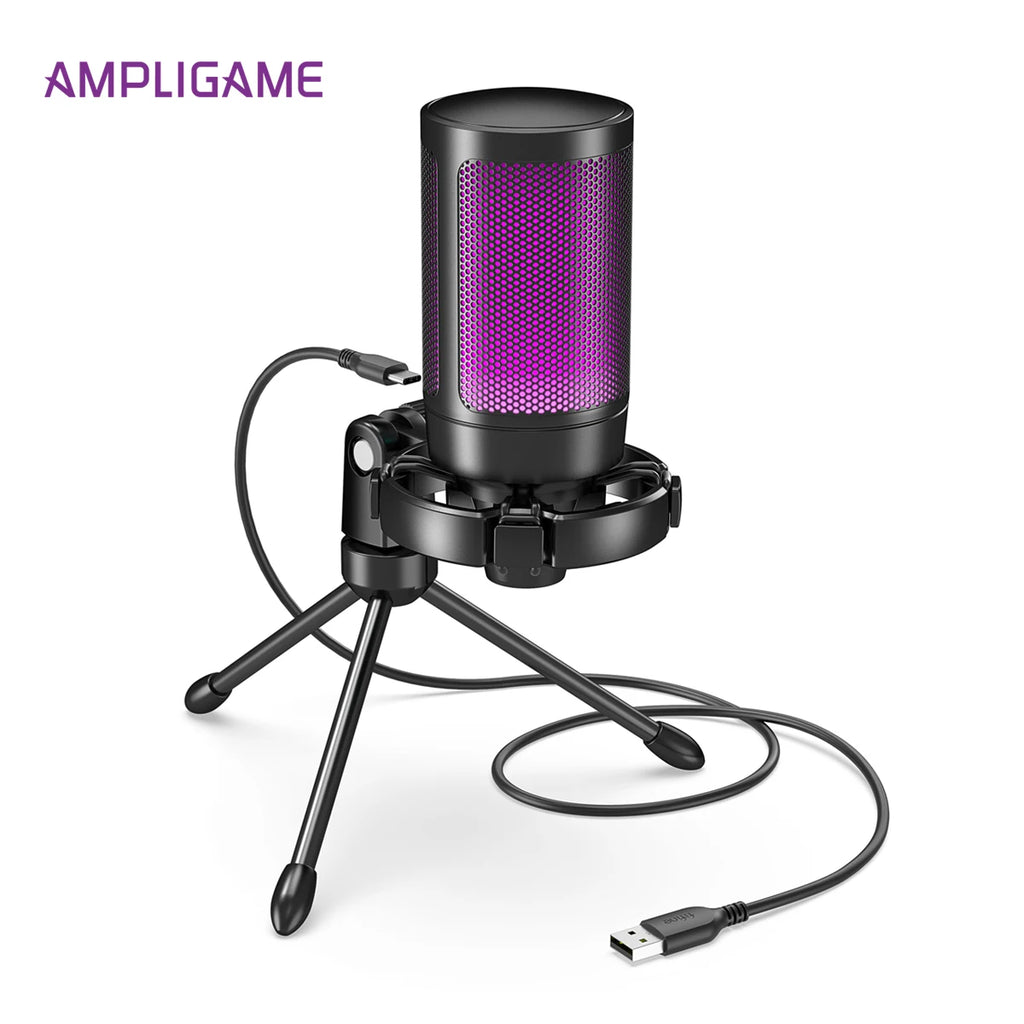 FIFINE AmpliGame A2 RGB USB Gaming Microphone - PlusGamer