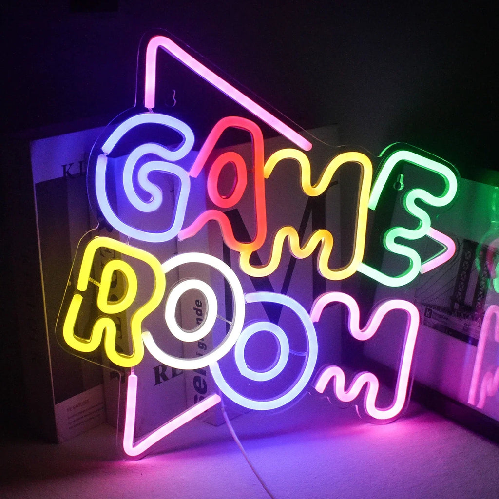 LED Neon Game Room Wall Sign - PlusGamer