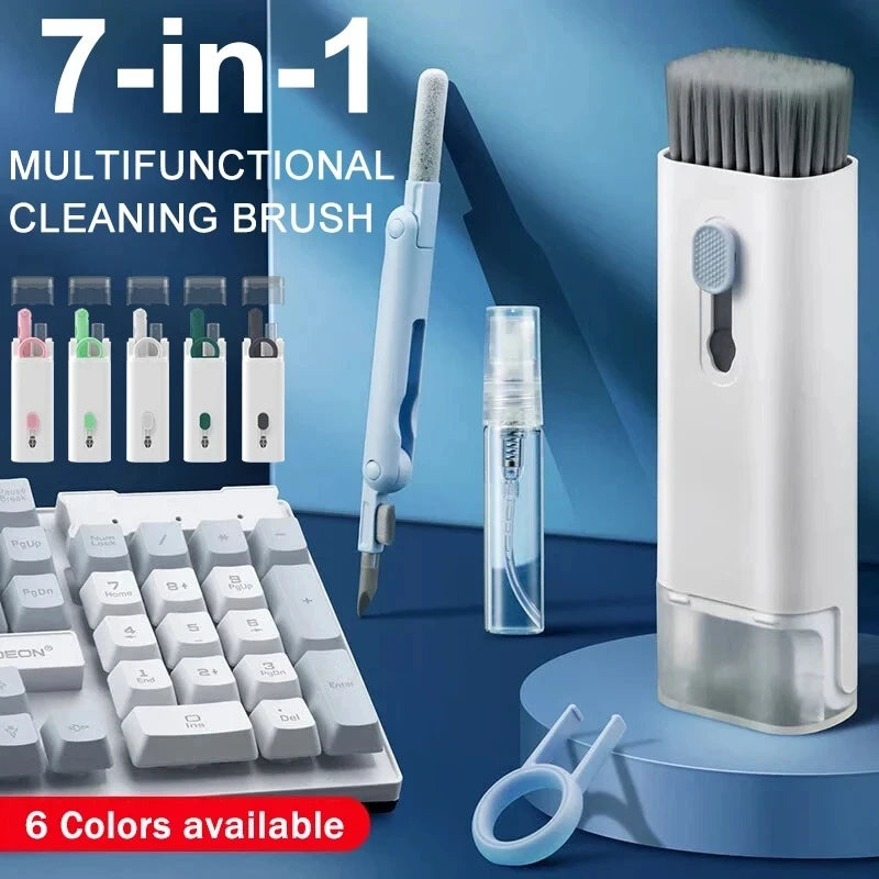 7-in-1 Keyboard Cleaner Brush & Earphone Cleaning Pen Kit - PlusGamer