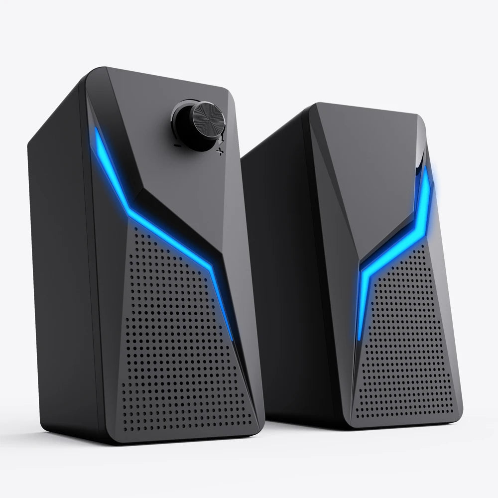 RGB HiFi 2.0 Gaming Speakers with Strong Bass - PlusGamer