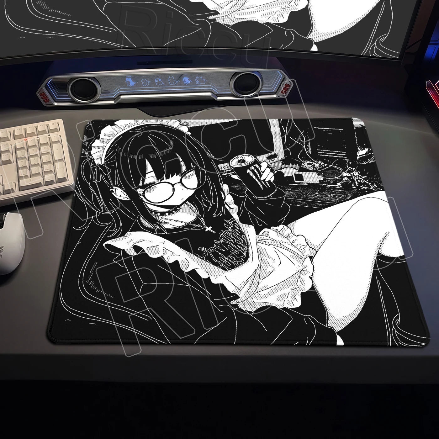 Dark Waifu Edition XXL Mousepad - PlusGamer