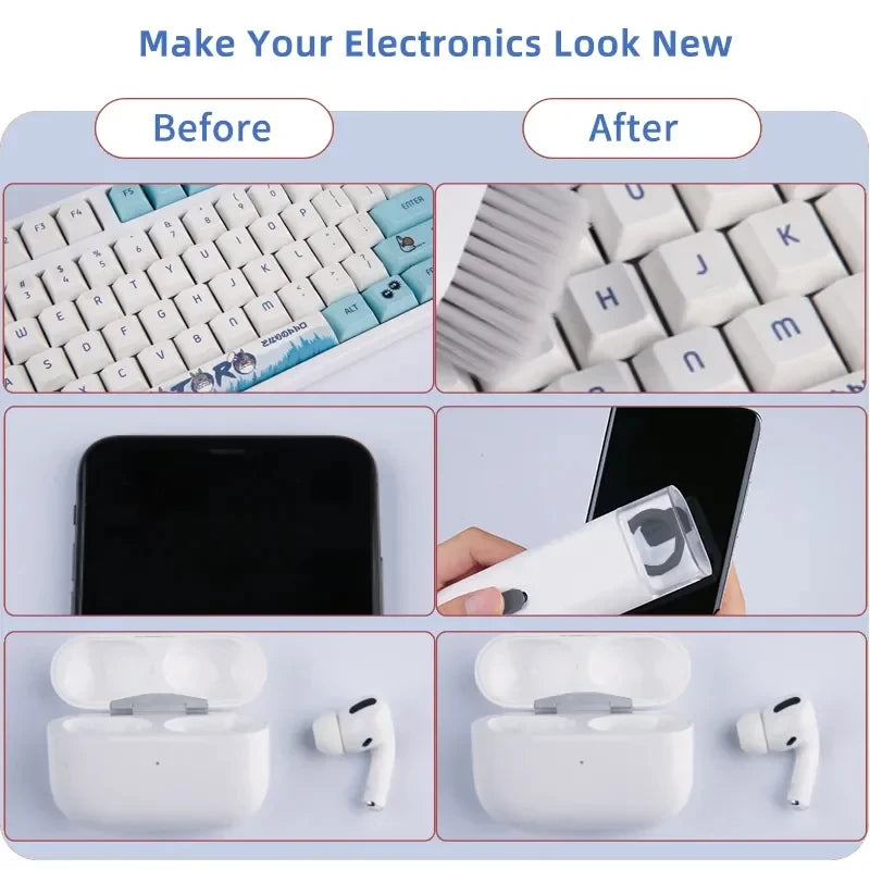 7-in-1 Laptop Cleaner & Keyboard Brush Set with Keycap Puller - PlusGamer