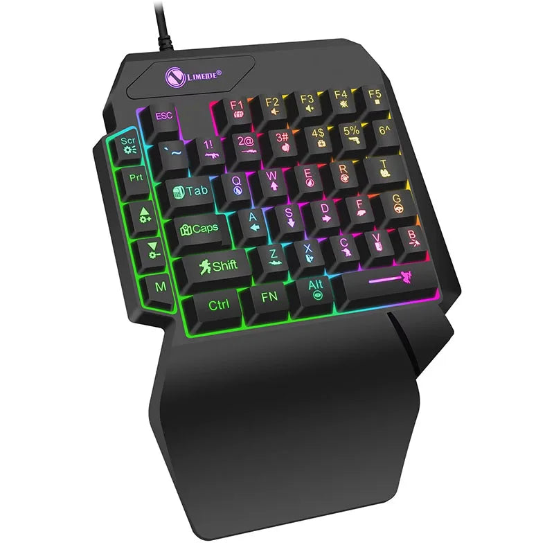 35-Key Single-Handed RGB Mechanical Gaming Keyboard - PlusGamer