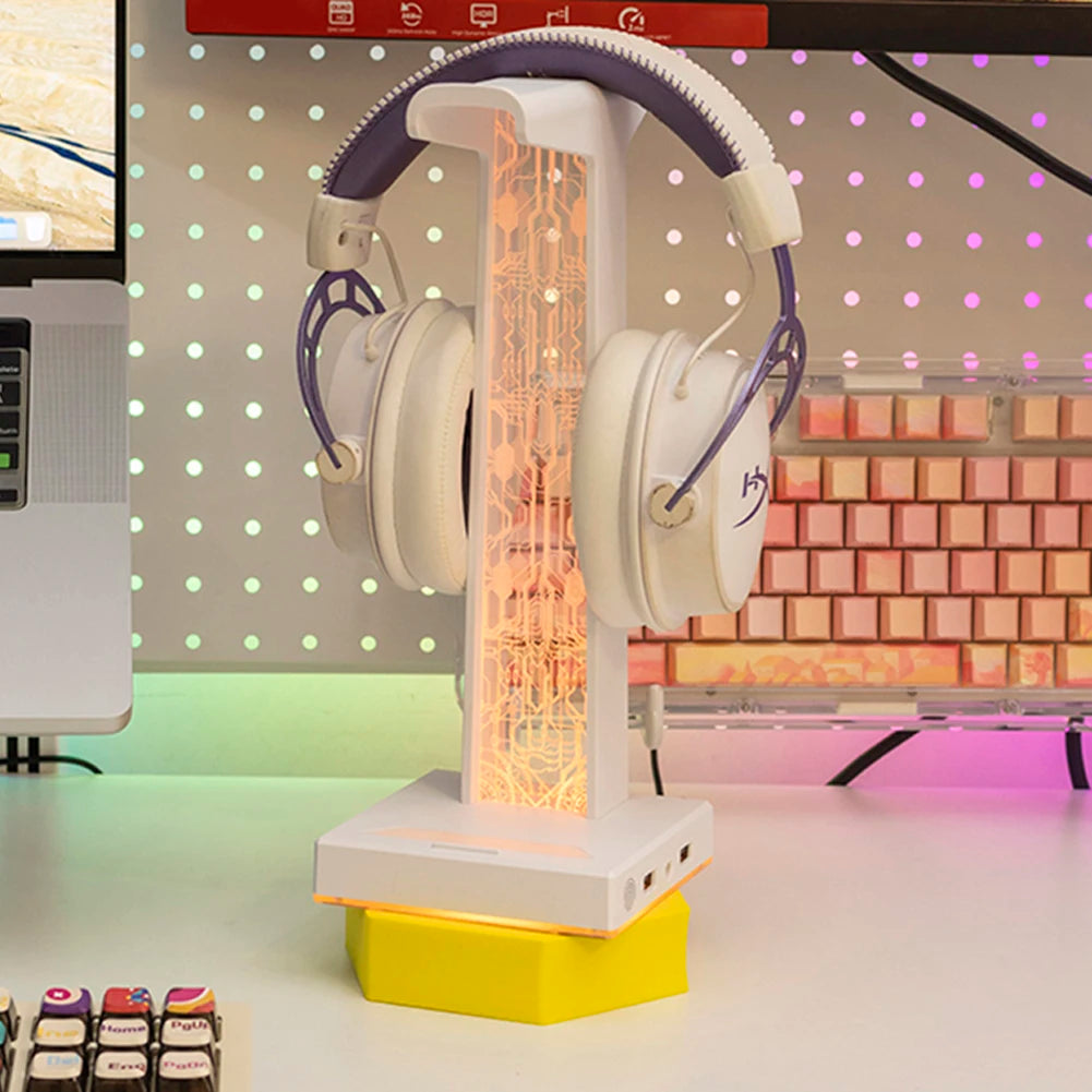 RGB Headphone Holder with Lighting Modes - PlusGamer