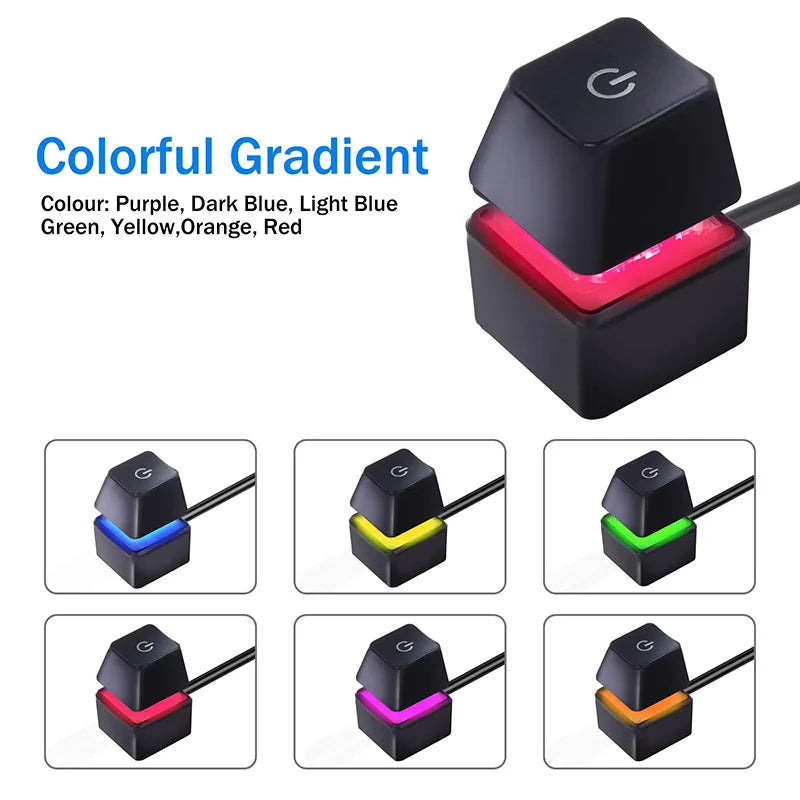 External Desktop PC RGB Mechanical Power Switch - PlusGamer