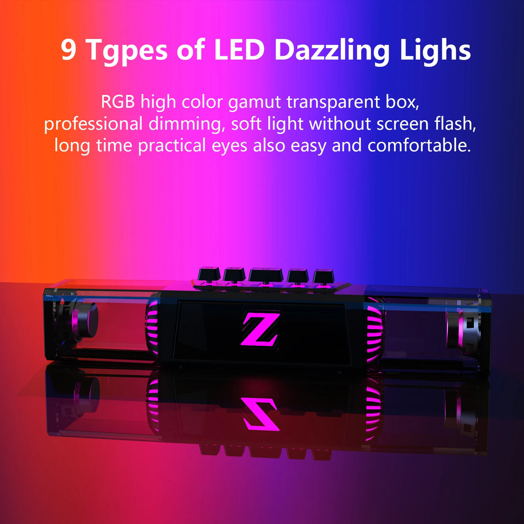 Dual-Mode Wired & Bluetooth Gaming Speakers with Mic - PlusGamer