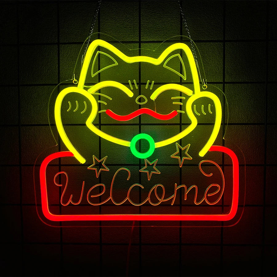 LED Neon Ramen & Sushi Restaurant Sign - PlusGamer