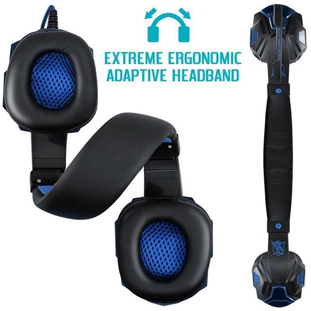 LED Wired Gaming Headset with Bass - PlusGamer
