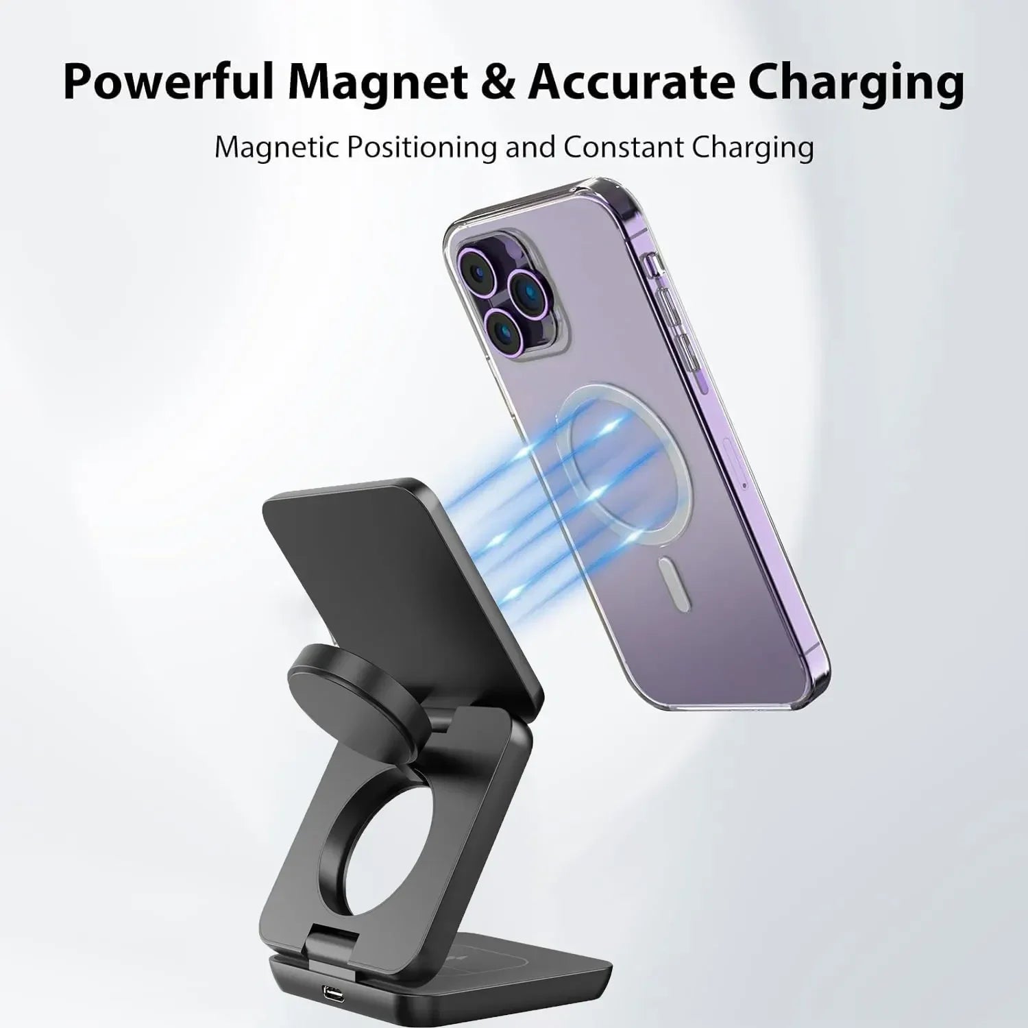 3-in-1 Foldable MagSafe Charging Station - PlusGamer