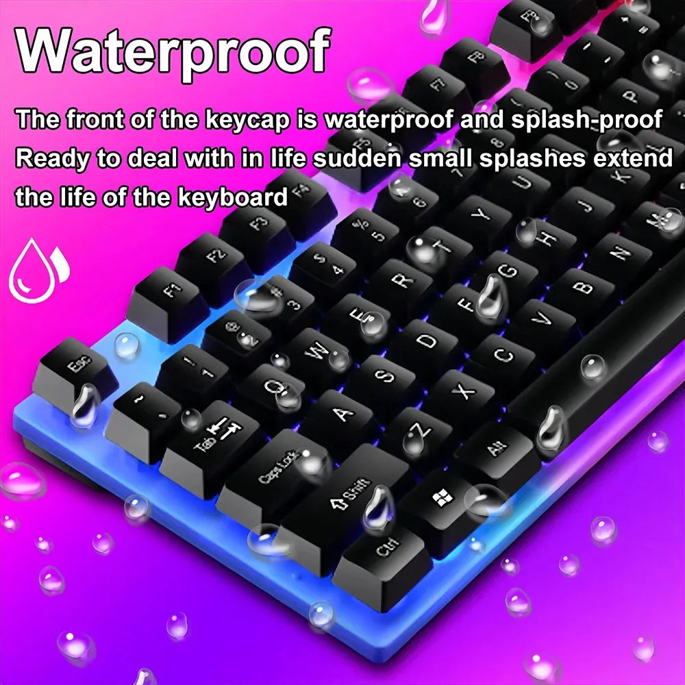 104-Key Wired Mechanical Gaming Keyboard - PlusGamer