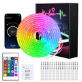 APP Control RGB Music Sync Waterproof Neon Rope Light - PlusGamer