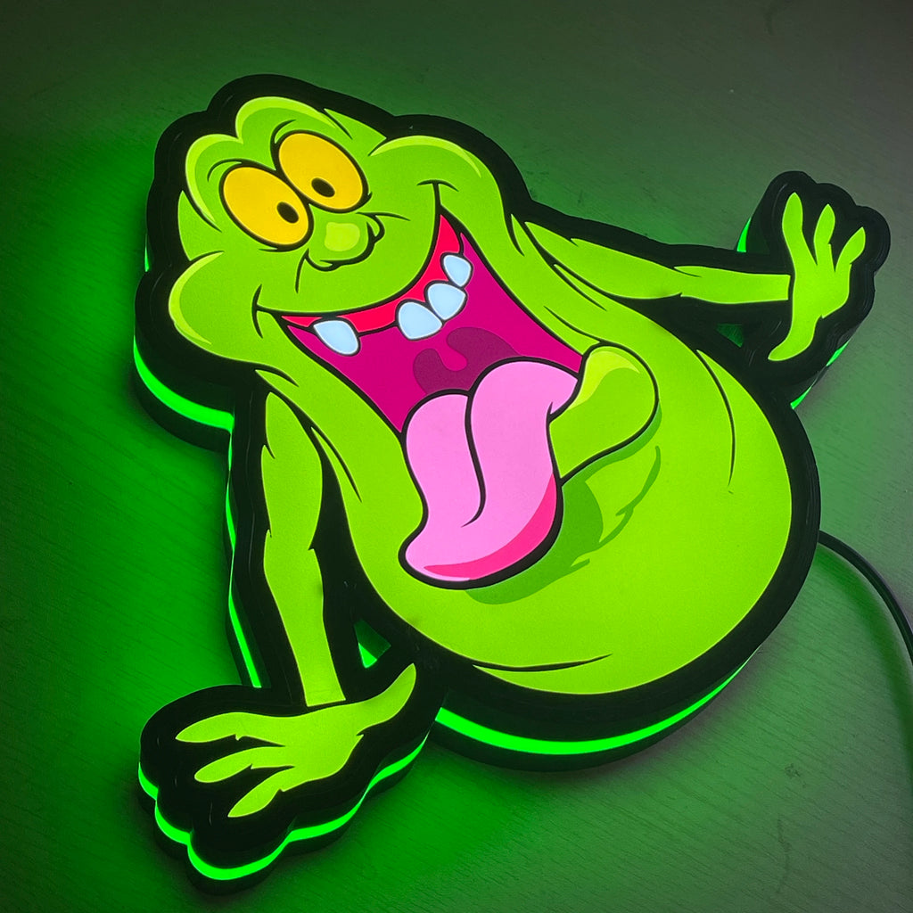 3D LED Ghostbusters Logo Lightbox - PlusGamer