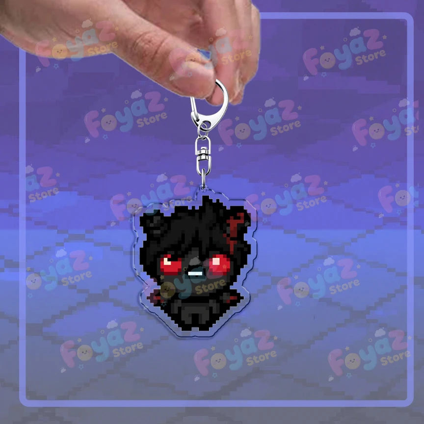 Isaac Pixel Art Keychain - PlusGamer