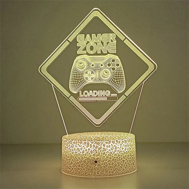 3D LED Gaming Nightlight & Headphone Lamp - PlusGamer