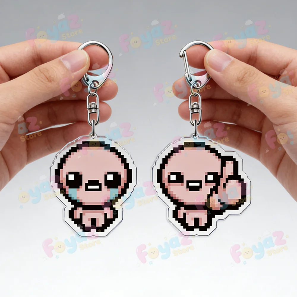 Isaac Pixel Art Keychain - PlusGamer