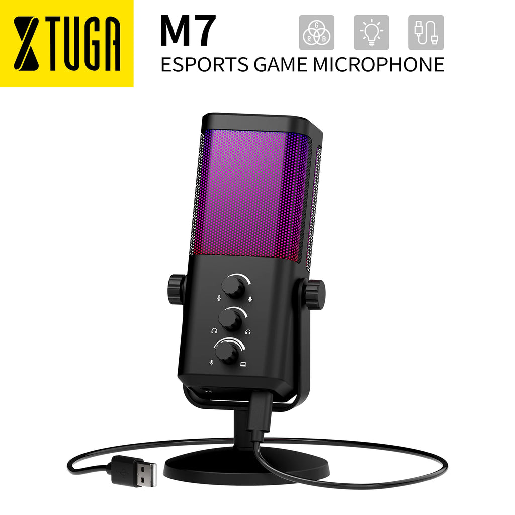 Professional RGB Dynamic Broadcast Mic - PlusGamer
